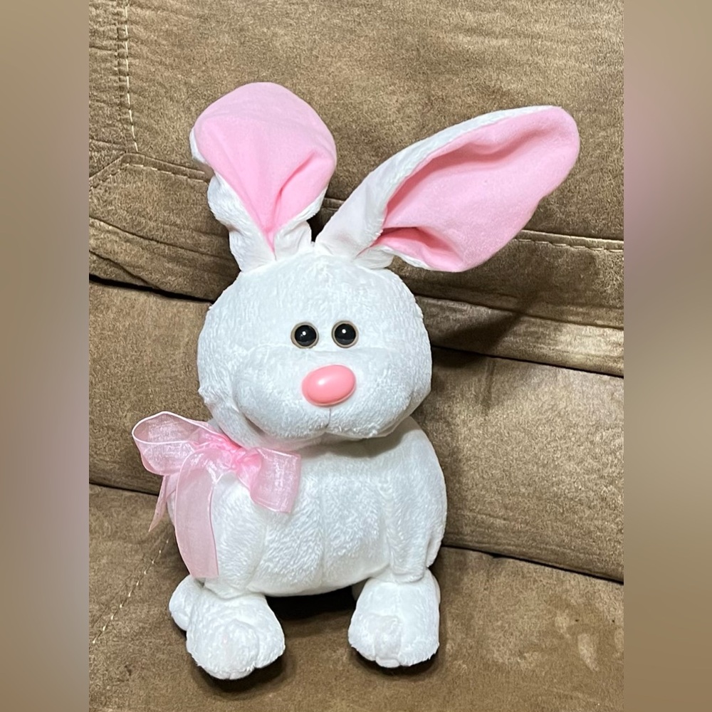 Vintage Puffy Bunny Parachute  Rabbit